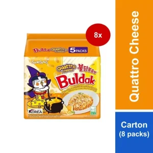 [Carton of 8] Samyang Hot Chicken Quattro Cheese 140g x 5s x 8s