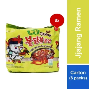 [Carton of 8] Samyang Hot Chicken Jjajang Ramen 140g x 5s x8s